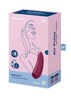 Бордовый вакуум-волновой стимулятор Satisfyer Curvy 1+