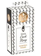 Чёрное эрекционное виброкольцо Lust Vibrating Cock Ring