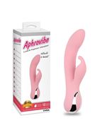 Нежно-розовый вибратор Intimate G Rabbit со стимулятором клитора (18 см)