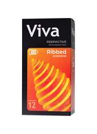 Ребристые презервативы VIVA Ribbed (12 шт)