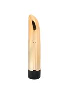 Золотистый миниатюрный вибратор Gold Ladyfinger (13 см)