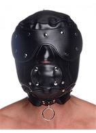 Шлем-трансформер Muzzled Universal BDSM Hood with Removable Muzzle