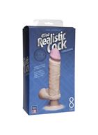 Вибромассажер-реалистик на присоске The Realistic Cock ULTRASKYN Vibrating 8”- 23,5 см.