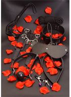 Набор БДСМ-аксессуаров из 7 предметов AMAZING BONDAGE SEX TOY KIT