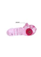 Розовое эрекционное виброкольцо Pink bear
