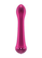 Вибратор с кристаллами The Diamond Pink - 16,5 см.