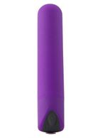 Фиолетовый мини вибратор POWERFUL BULLET
