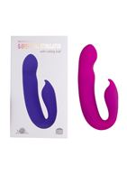 Розовый вибратор G-Spot Dual Stimulator with Rolling Ball (17,1 см)