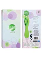 Большой зеленый вибратор с лепестками Lust by JOPEN L6