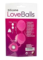Розовые вагинальные шарики Silicone Love Balls