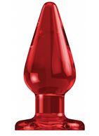 Красный акриловая анальная пробка Bottom Line 6 Acrylic Red Model 2 (15,5 см)