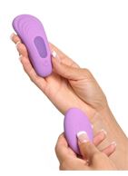 Фиолетовый компактный вибростимулятор Remote Silicone Please-Her