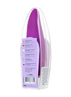 Фиолетовый клиторальный стимулятор с ресничками JOS ALICIA - 15,5 см.