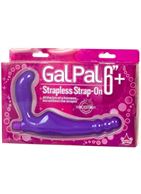 Фиолетовый вибратор-страпон GAL PAL