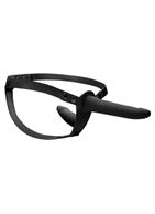 Черный двойной страпон для женщин Adjustable на ремешках (16 см)
