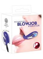 Фиолетовый вибратор Blowjob для усиления ощущений от оральных ласк