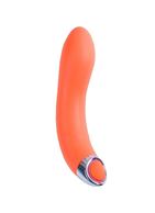 Оранжевый гладкий G-вибратор PURRFECT SILICONE - G-SPOT VIBRATOR из силикона (17,7 см)