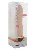 Реалистичный силиконовый вибратор CLASSIC ORIGINAL NUDE - 20 см.