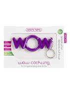 Фиолетовое эрекционное кольцо-брелок WOW Cockring 
