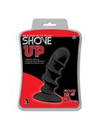 Анальный стимулятор со спиралью SHOVE UP SILICONE BUTTPLUG BLACK - 12,7 см.