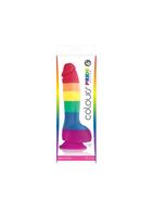 Радужный фаллоимитатор Pride Edition 6 Dildo - 21 см.