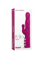 Розовый хай-тек вибромассажер iVibe Select iRabbit - 26 см.