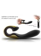 Черный с золотым вибратор ZINI ROAE