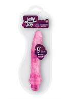 Большой розовый вибратор JELLY JOY - 9" 10 RHYTHMS (23 см)