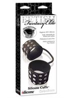 Черные наручники из силикона Fetish Fantasy Elite Silicone Cuffs