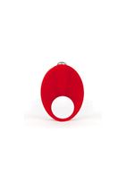 Красное эрекционное кольцо с вибрацией TLC CaliberVibrating Silicone Cock Ring