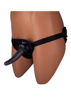 Женский страпон UniStrap с 2 насадками и вибрацией (19 и 12 см)
