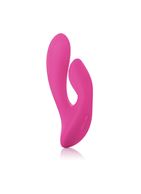 Розовый перезаряжаемый вибратор со стимуляцией клитора Silhouette S17