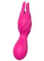 Розовый клиторальный стимулятор FLUTTERING TULIP - 14,5 см.