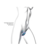 Бирюзовый вибратор для пар Wonderlover