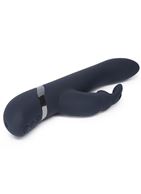 Тёмно-синий вибратор DARKER OH MY RABBIT VIBRATOR - 25,4 см.