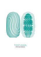 Бирюзовый мастурбатор яйцо Twist Angel