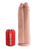 Страпон-система с телесной насадкой 11" Two Cocks One Hole Hollow Strap-On Suspender System (30,5 см)