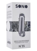 Прозрачная увеличивающая насадка с кольцом N35 Stretchy Thick Penis - 15,2 см.