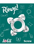 Прозрачное эрекционное кольцо Rings Screw