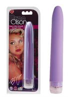 Фиолетовый шелковистый вибратор Brees Silky Smooth Straight Vibe - 17 см.