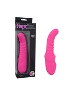 Розовый вибратор Rechargeable G Curve - 20 см.