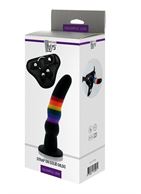 Черный женский страпон STRAP ON SOLID DILDO (17 см)