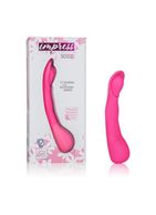 Розовый вибромассажер Impress Scoop - 12 см.