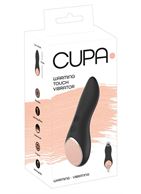 Черный клиторальный вибратор Cupa Touch с подогревом