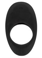 Чёрное эрекционное виброкольцо Lust Vibrating Cock Ring