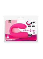 Розовый стимулятор G-точки и клитора SEE YOU 7-SPEED SILICONE FINGER