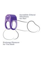 Эрекционное кольцо с подхватом мошонки Silicone Duo-Ring