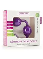 Фиолетовые шарики Pleasure Love Balls для вагинальной стимуляции