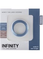 Синее эрекционное кольцо Infinity Thin Large