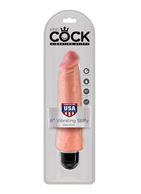 Телесный вибратор-реалистик 8" Vibrating Stiffy (24,8 см)